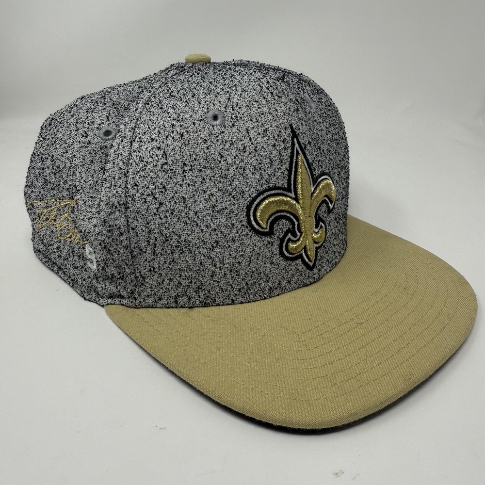 New Orleans Saints Hat‎ Cap Snap Back Mens One Size Gray NFL Football New Era